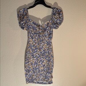 Windsor Blue Floral Mini Dress